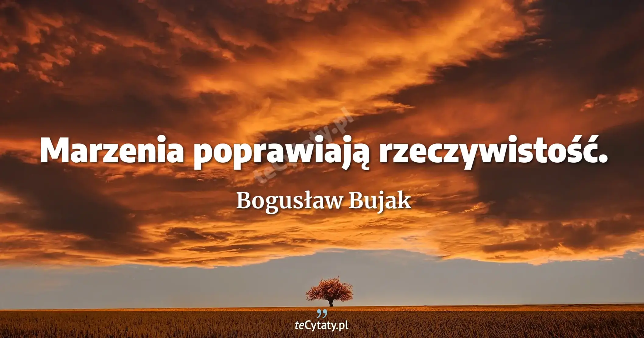 Marzenia poprawiają rzeczywistość. - Bogusław Bujak
