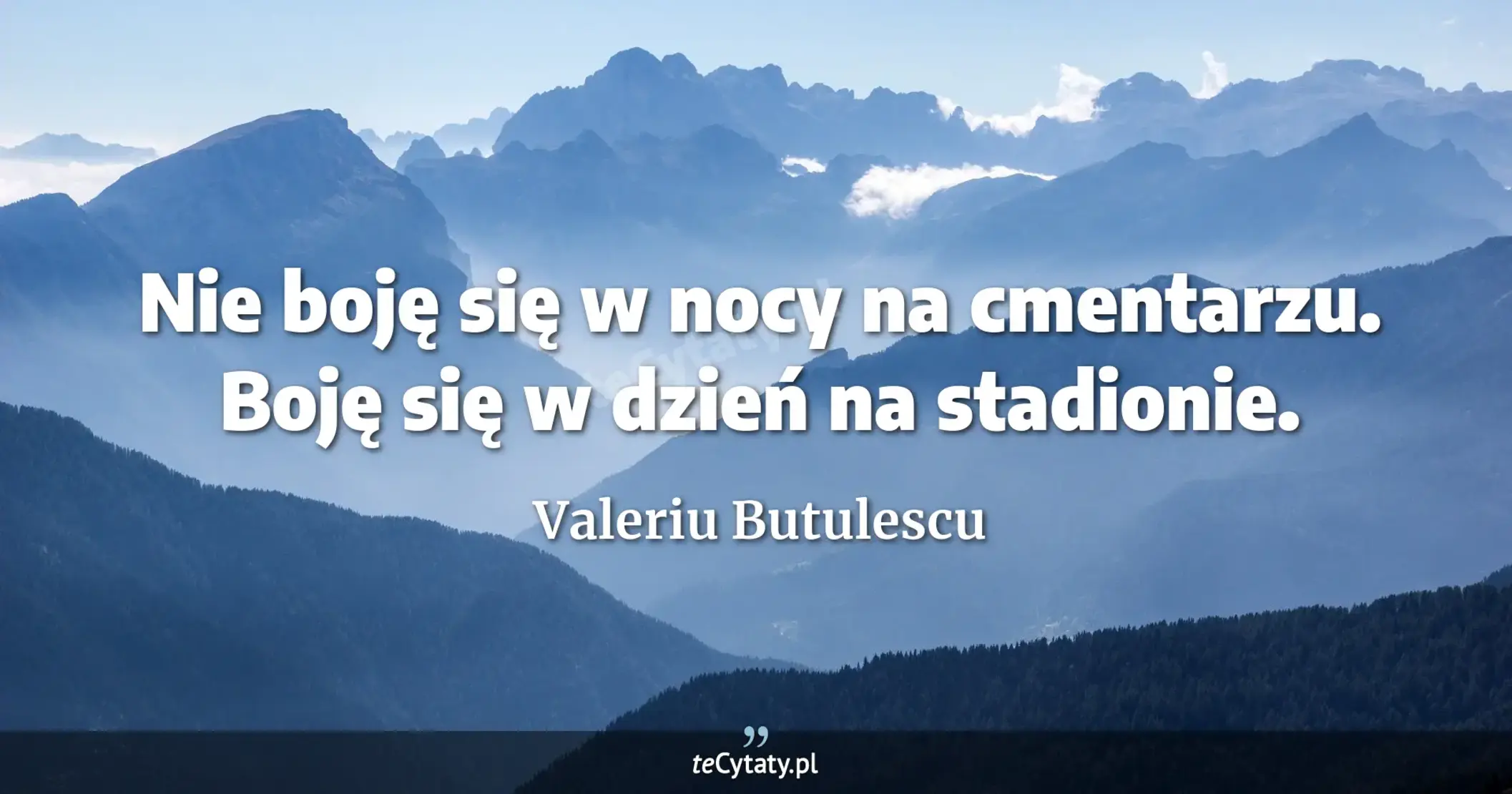 Nie boję się w nocy na cmentarzu. Boję się w dzień na stadionie. - Valeriu Butulescu
