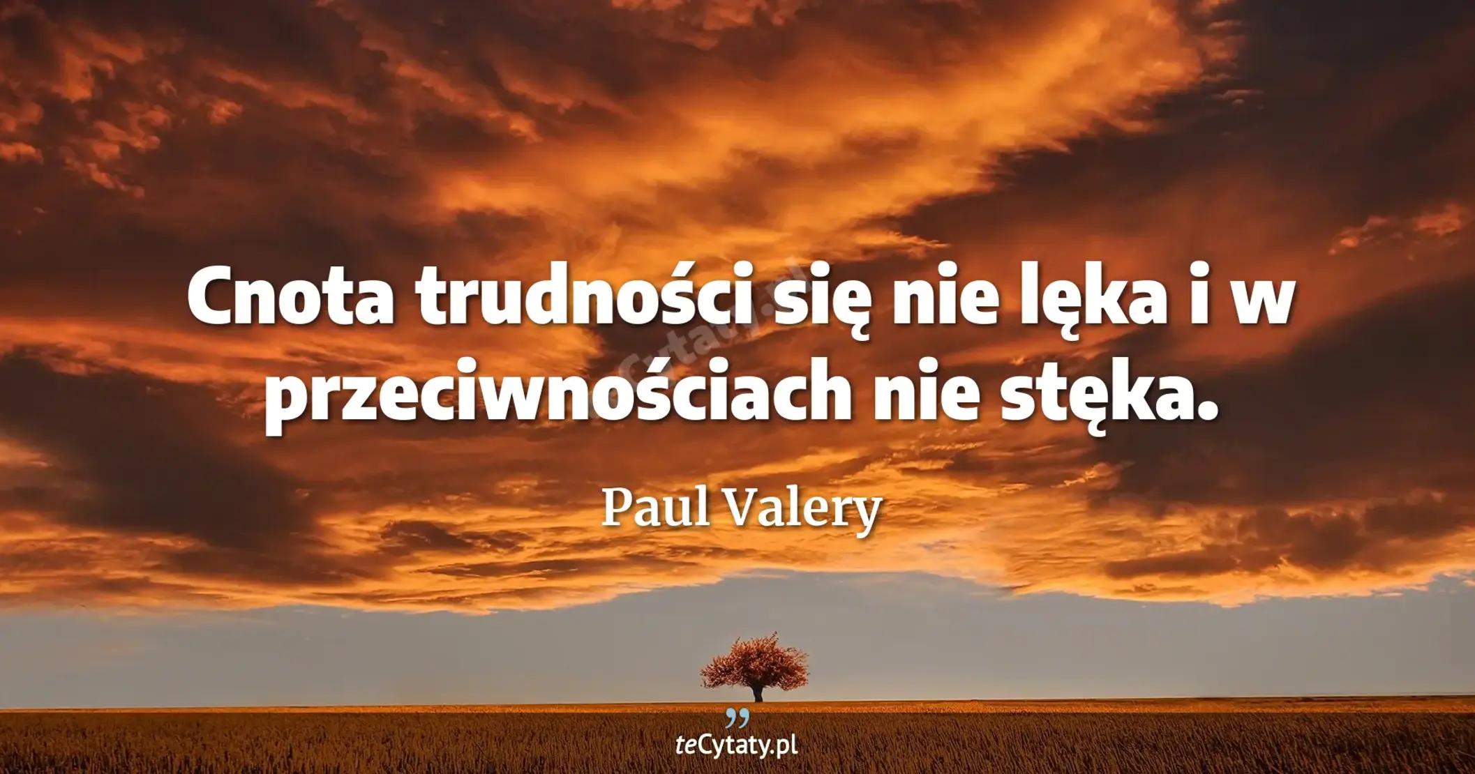 Cnota trudności się nie lęka i w przeciwnościach nie stęka. - Paul Valery