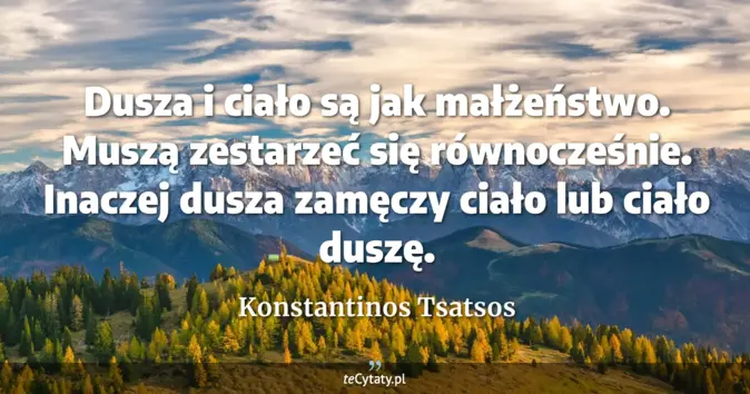 Konstantinos Tsatsos - zobacz cytat