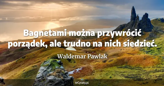 Waldemar Pawlak - zobacz cytat