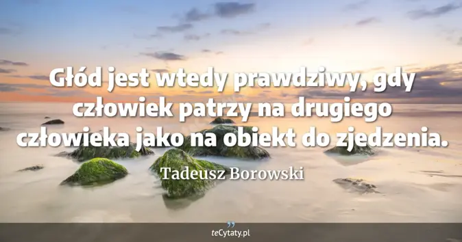 Tadeusz Borowski - zobacz cytat