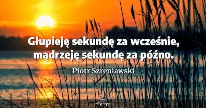 Piotr Szreniawski - zobacz cytat