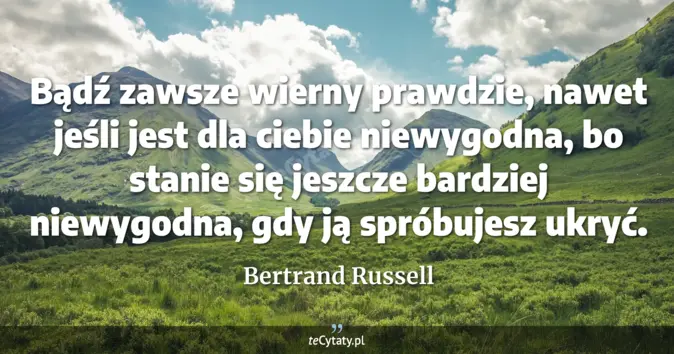 Bertrand Russell - zobacz cytat