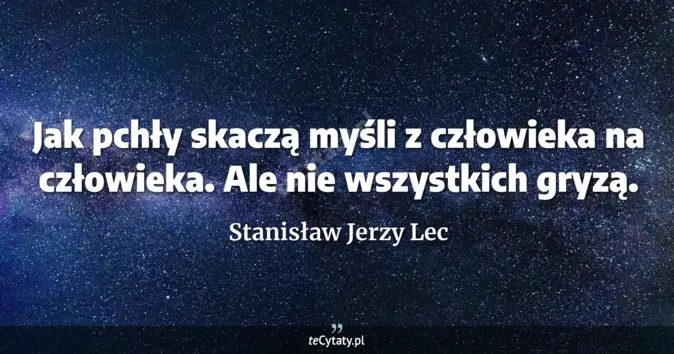 Stanisław Jerzy Lec - zobacz cytat