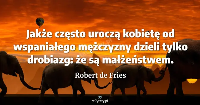 Robert de Fries - zobacz cytat