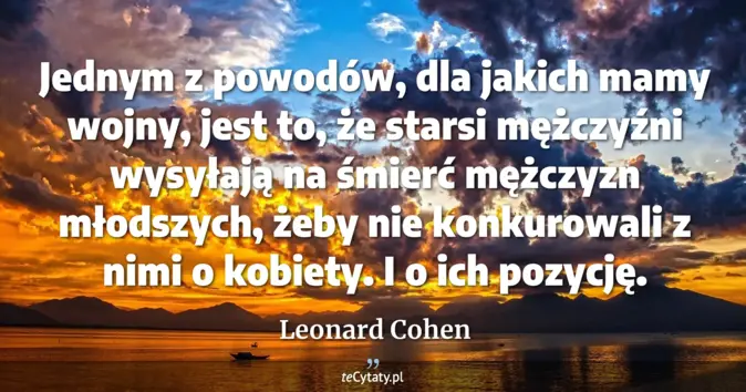 Leonard Cohen - zobacz cytat
