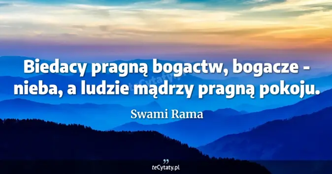 Swami Rama - zobacz cytat