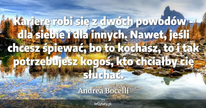 Andrea Bocelli - zobacz cytat