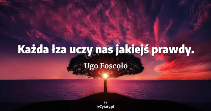 Ugo Foscolo - zobacz cytat