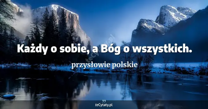 przysłowie polskie - zobacz cytat