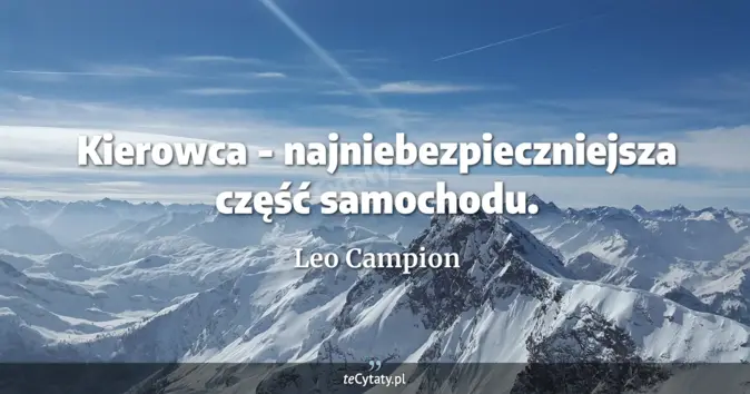 Leo Campion - zobacz cytat