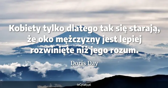 Doris Day - zobacz cytat