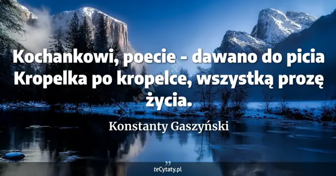 Konstanty Gaszyński - zobacz cytat