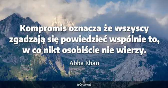 Abba Eban - zobacz cytat