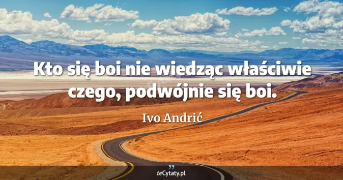 Ivo Andrić - zobacz cytat