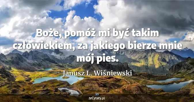 Janusz L. Wiśniewski - zobacz cytat