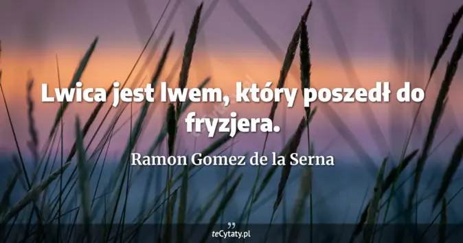 Ramon Gomez de la Serna - zobacz cytat