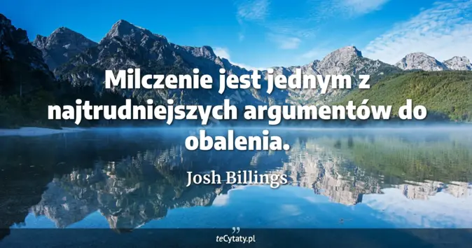 Josh Billings - zobacz cytat