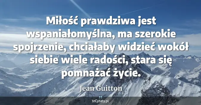 Jean Guitton - zobacz cytat