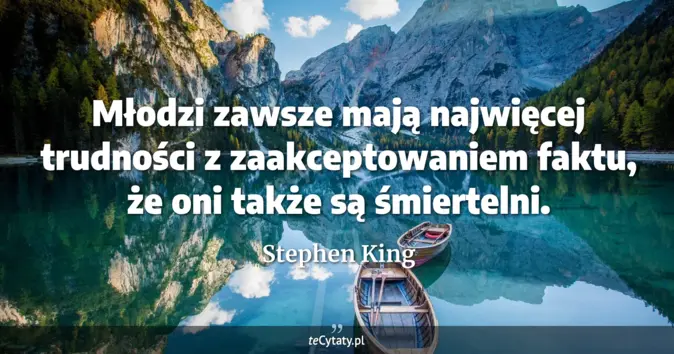 Stephen King - zobacz cytat