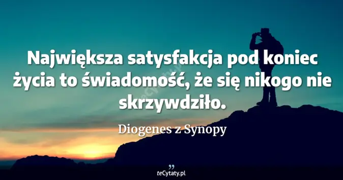 Diogenes z Synopy - zobacz cytat