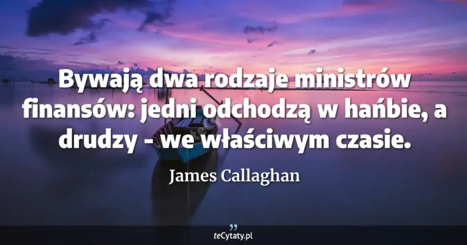 James Callaghan - zobacz cytat