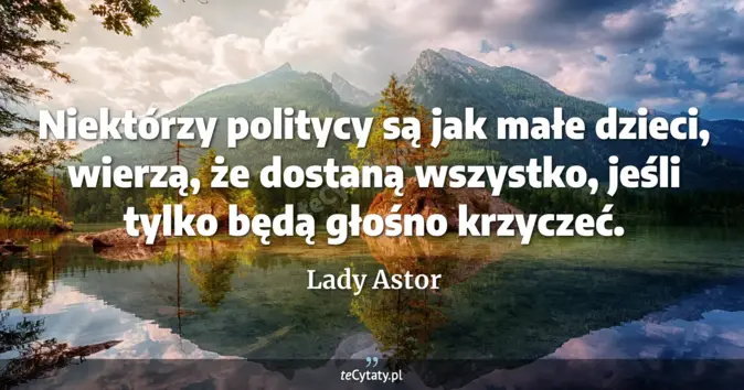 Lady Astor - zobacz cytat