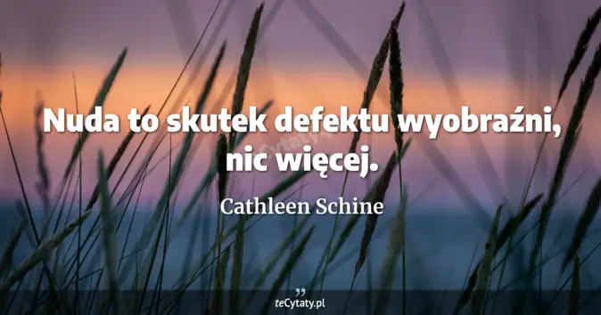 Cathleen Schine - zobacz cytat