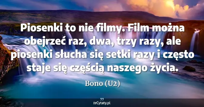 Bono (U2) - zobacz cytat