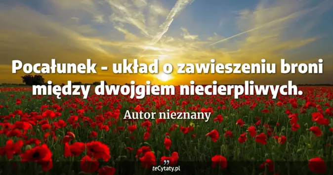 Autor nieznany - zobacz cytat