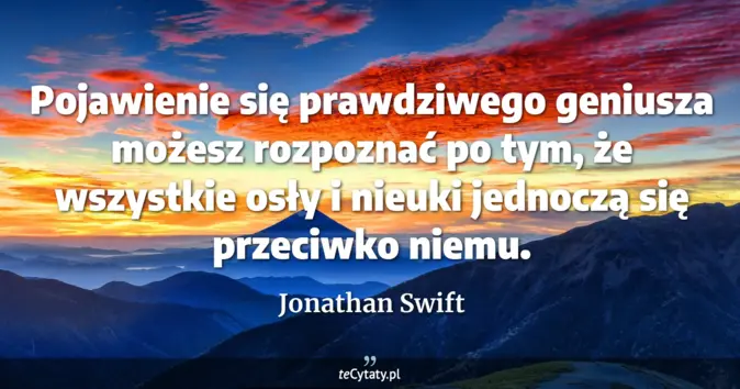 Jonathan Swift - zobacz cytat