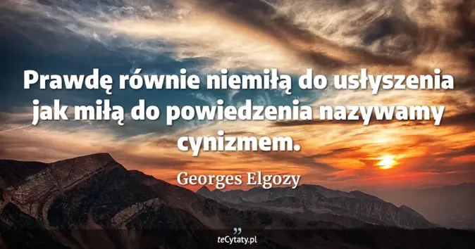 Georges Elgozy - zobacz cytat