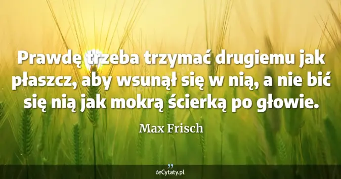 Max Frisch - zobacz cytat