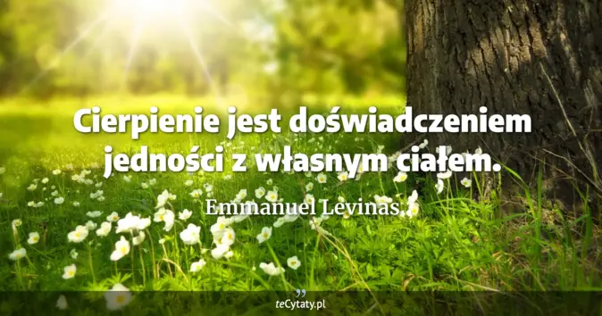 Emmanuel Levinas - zobacz cytat