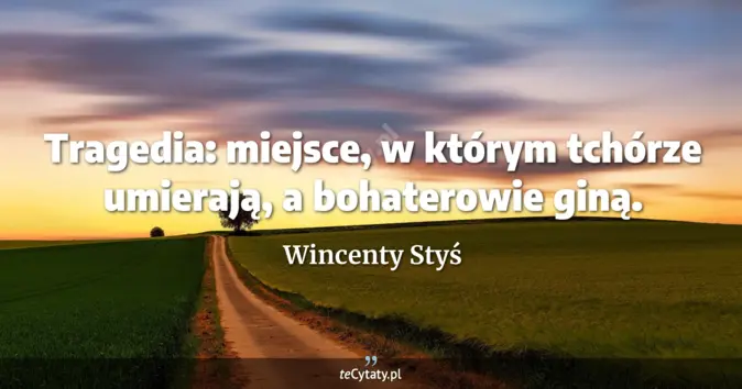 Wincenty Styś - zobacz cytat