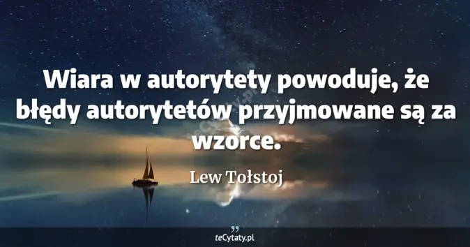Lew Tołstoj - zobacz cytat