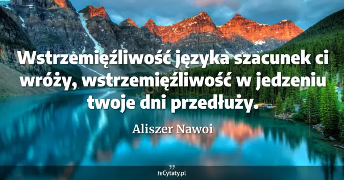 Aliszer Nawoi - zobacz cytat
