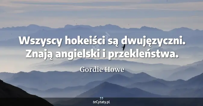 Gordie Howe - zobacz cytat