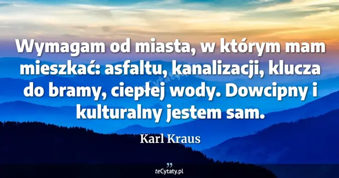 Karl Kraus - zobacz cytat
