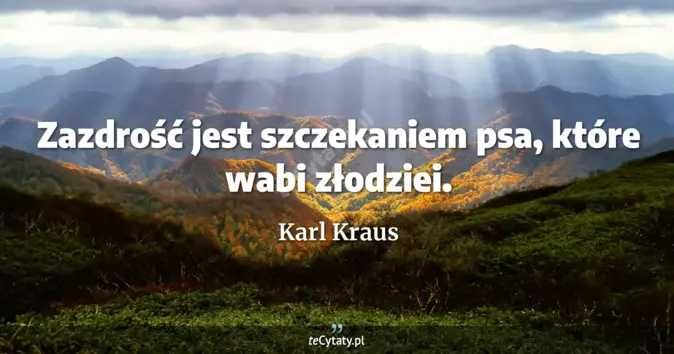 Karl Kraus - zobacz cytat