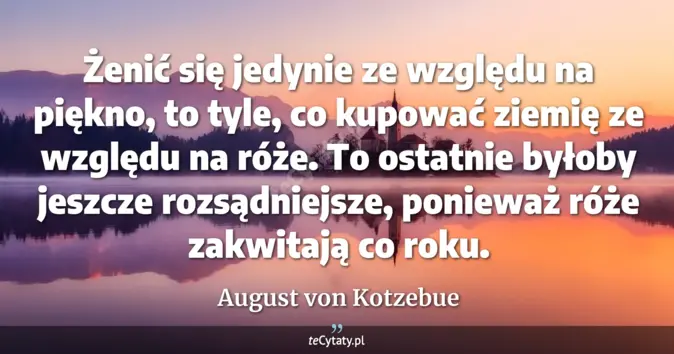 August von Kotzebue - zobacz cytat