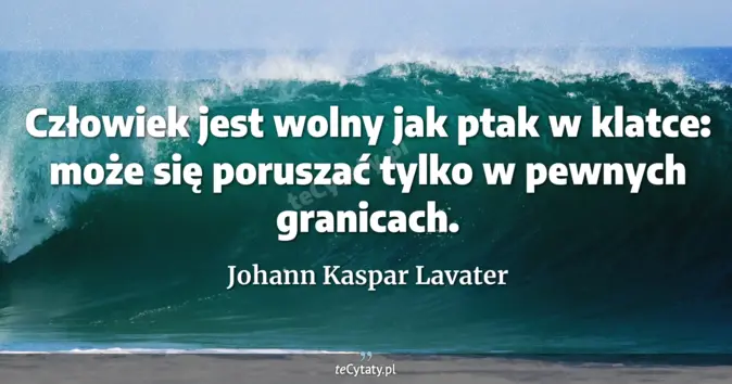 Johann Kaspar Lavater - zobacz cytat