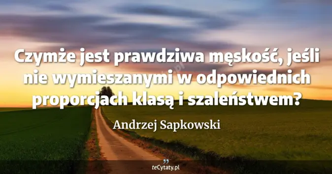 Andrzej Sapkowski - zobacz cytat